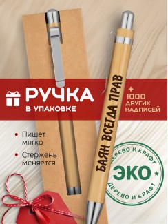 Ручка с гравировкой Баян всегда прав