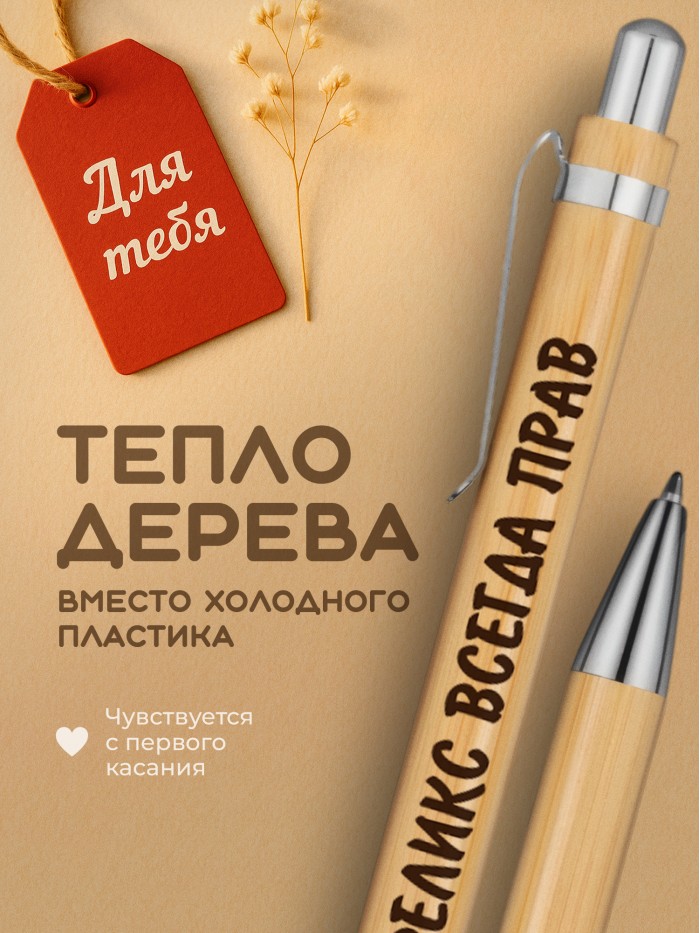 Ручка с гравировкой Феликс всегда прав