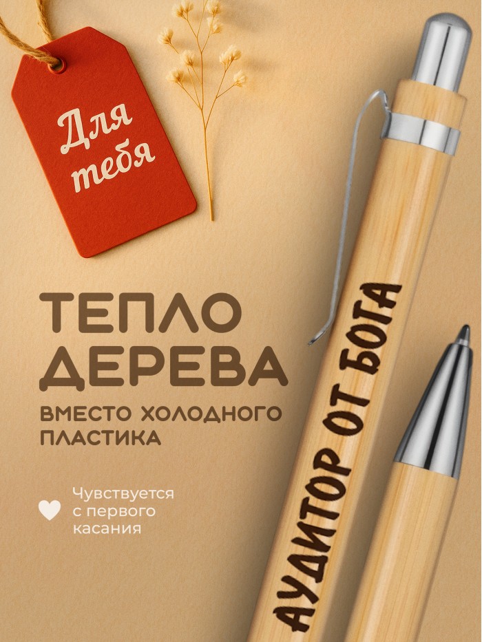 Ручка с гравировкой Аудитор от бога